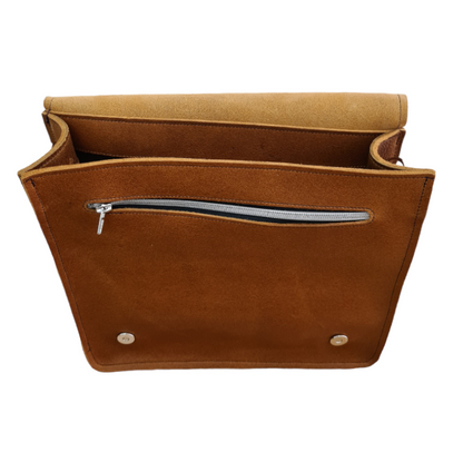 Men's Leather Tannery Messenger Bag - Tan