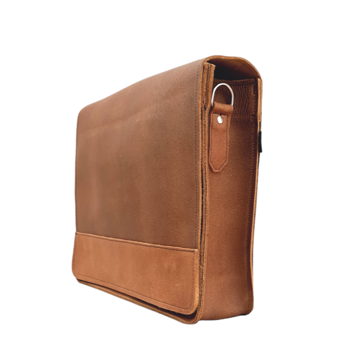 Men's Leather Tannery Messenger Bag - Tan