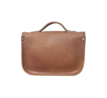 Leather Midi Satchel - Tannery Tan