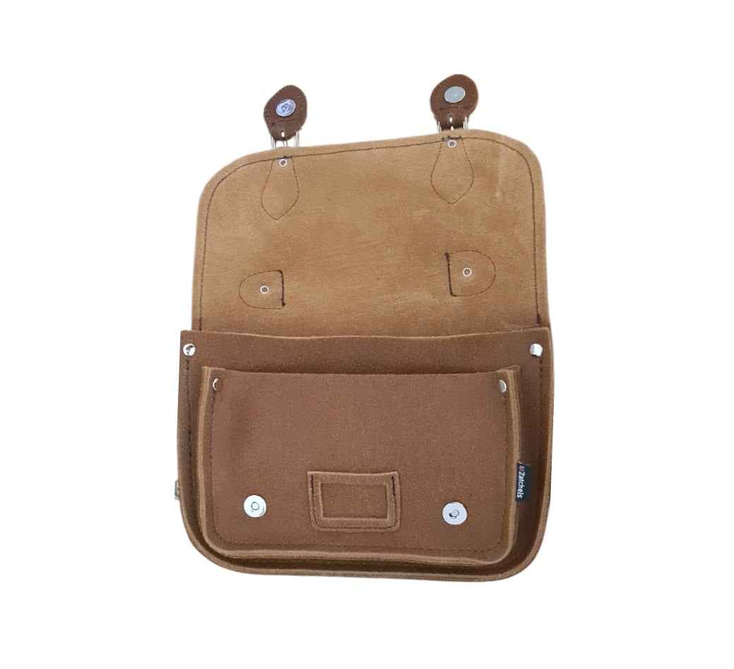Leather Midi Satchel - Tannery Tan
