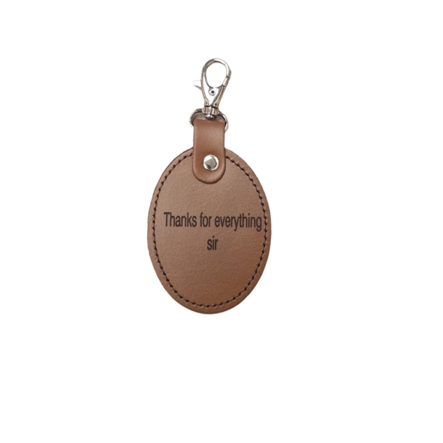Leather Charm for Teacher - Free Engraving - Assorted Colours  