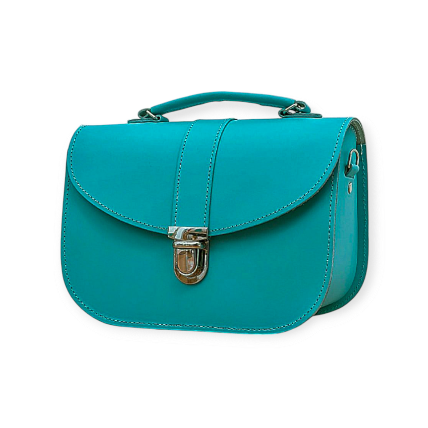 Olympia Handmade Leather Bag - Teal  