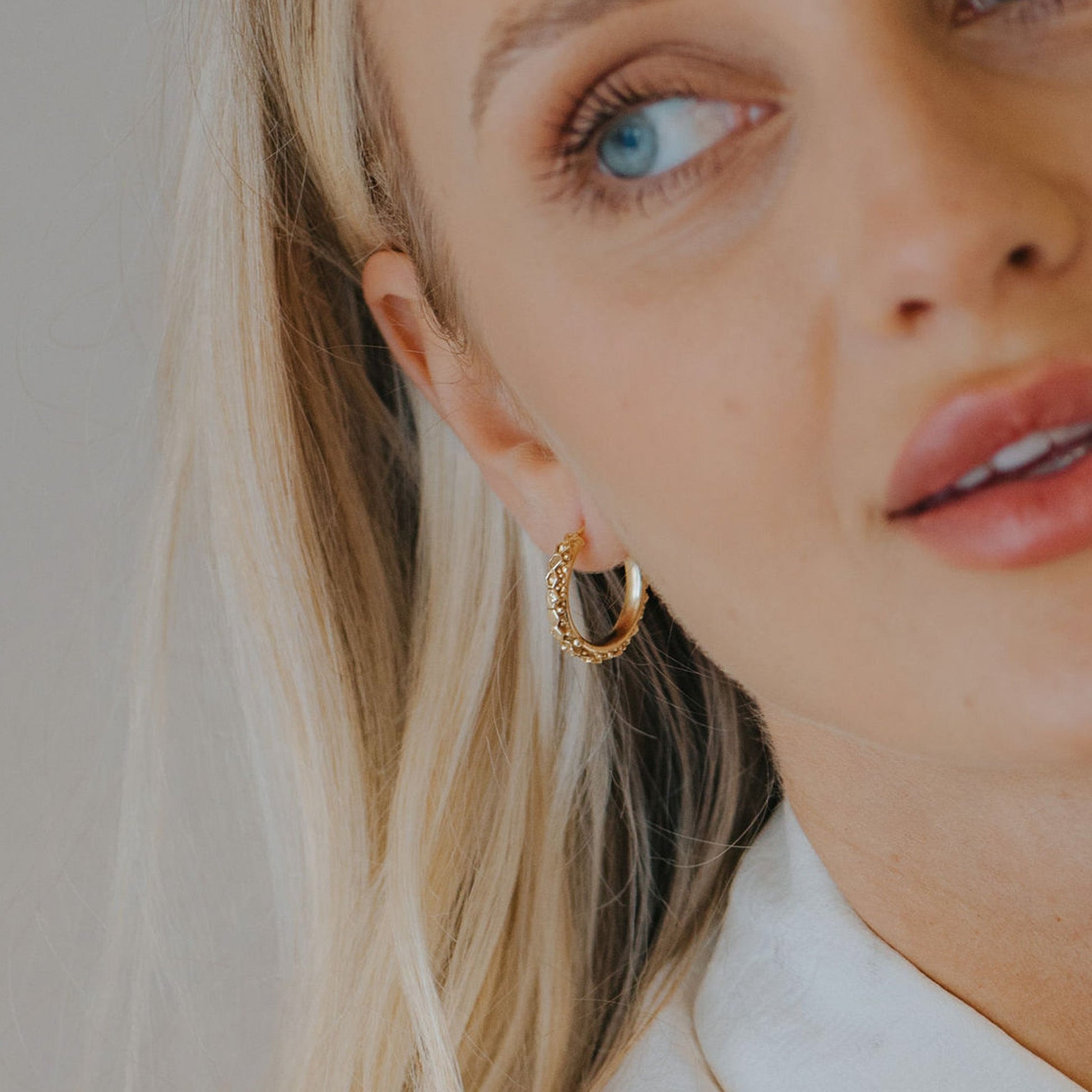 The Gold Hebe Hoop Earrings  