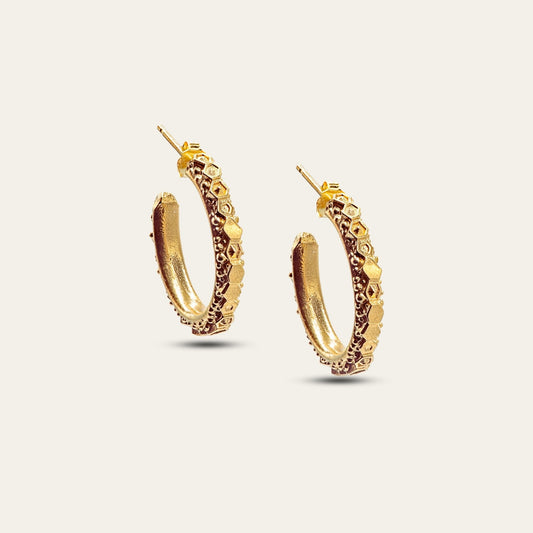 The Gold Hebe Hoop Earrings  