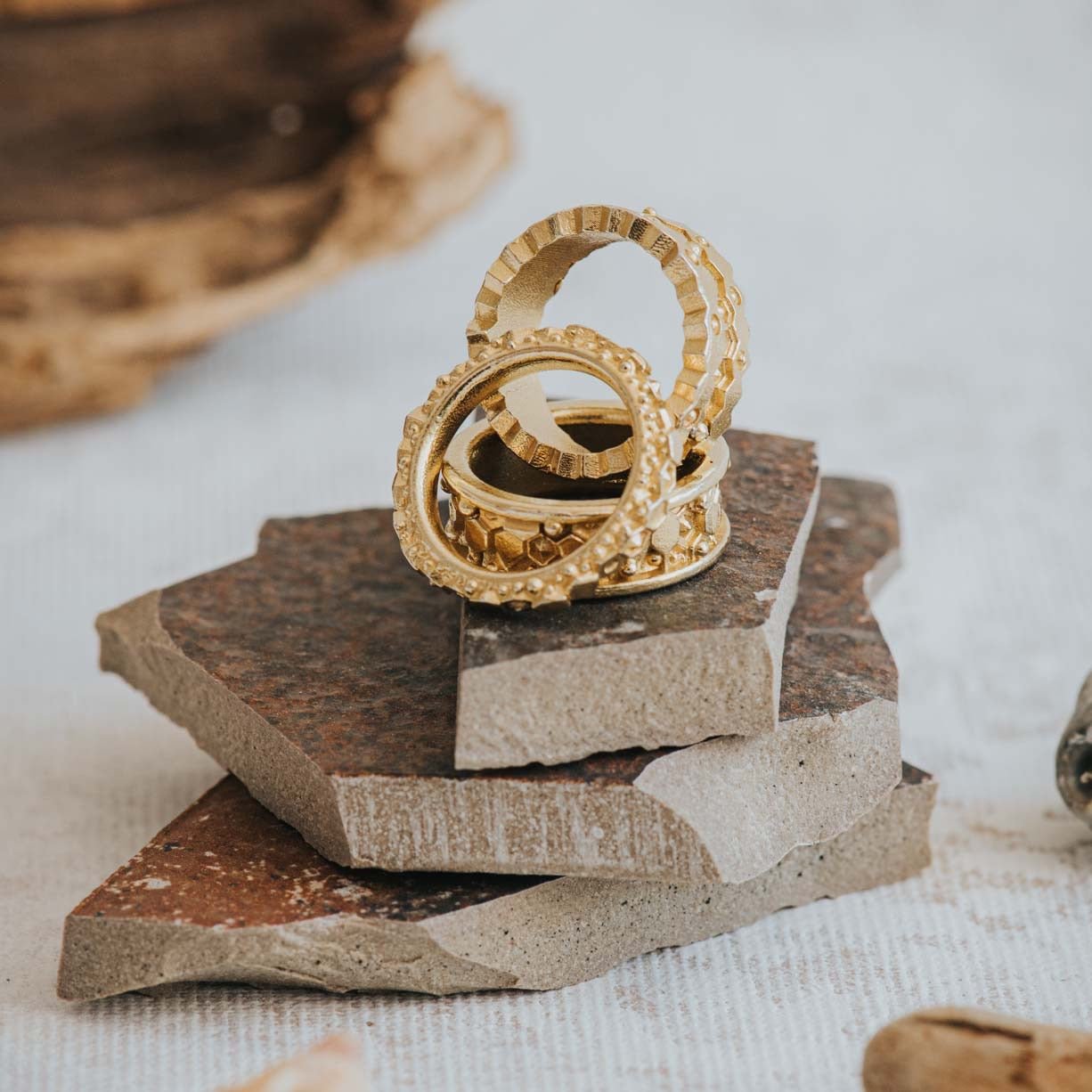 Everyday Gold Goddess Inspired Ring - Hebe  