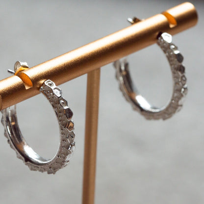 The Silver Hebe Hoops  