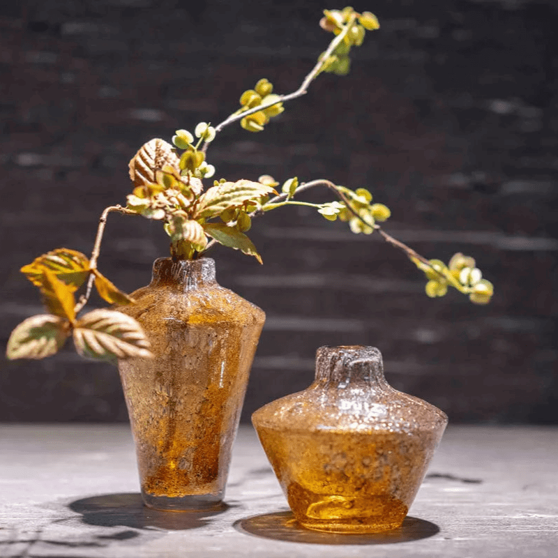 Glass Vase and Diffuser Amber- GHEATA