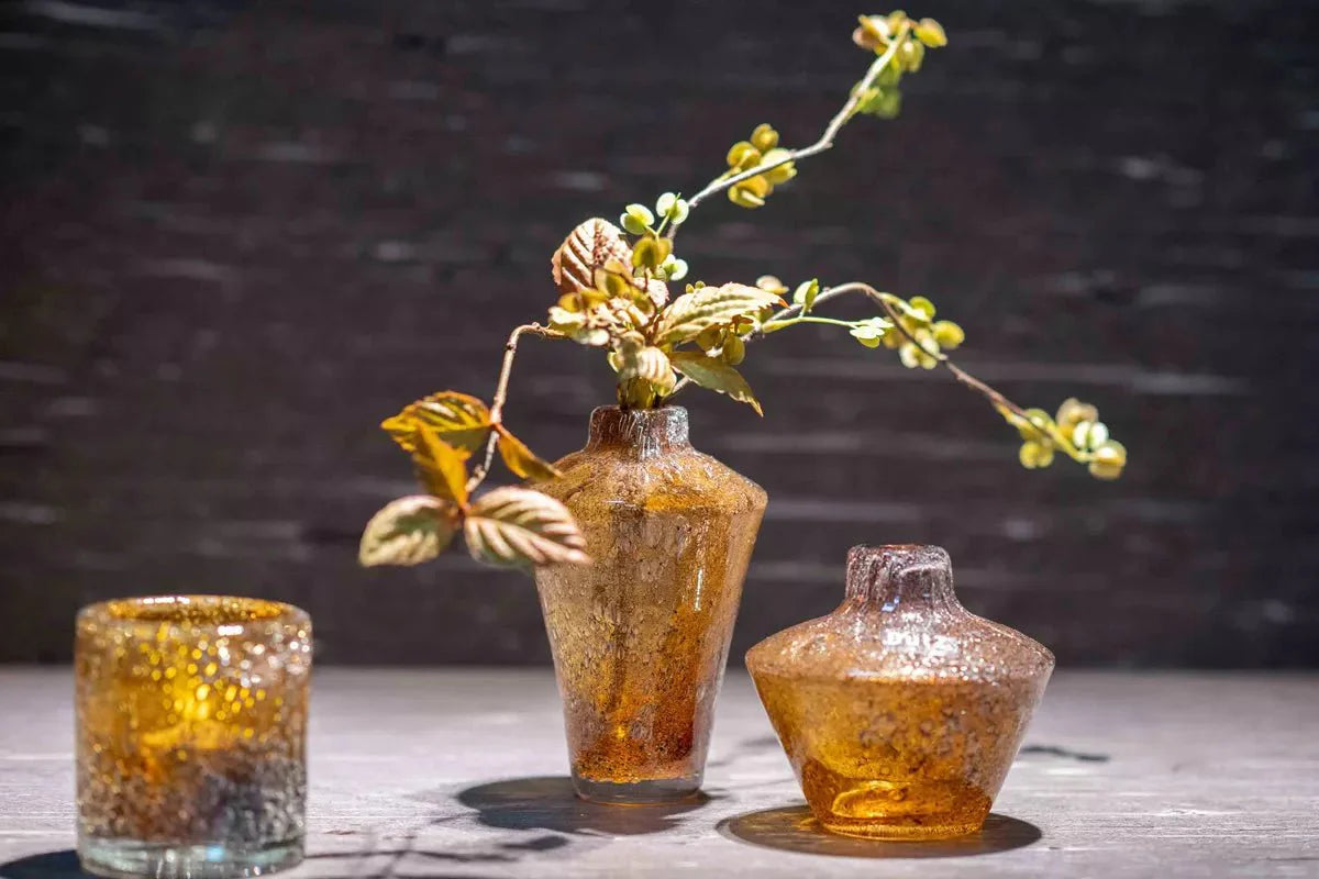 Glass Vase and Diffuser Amber- GHEATA