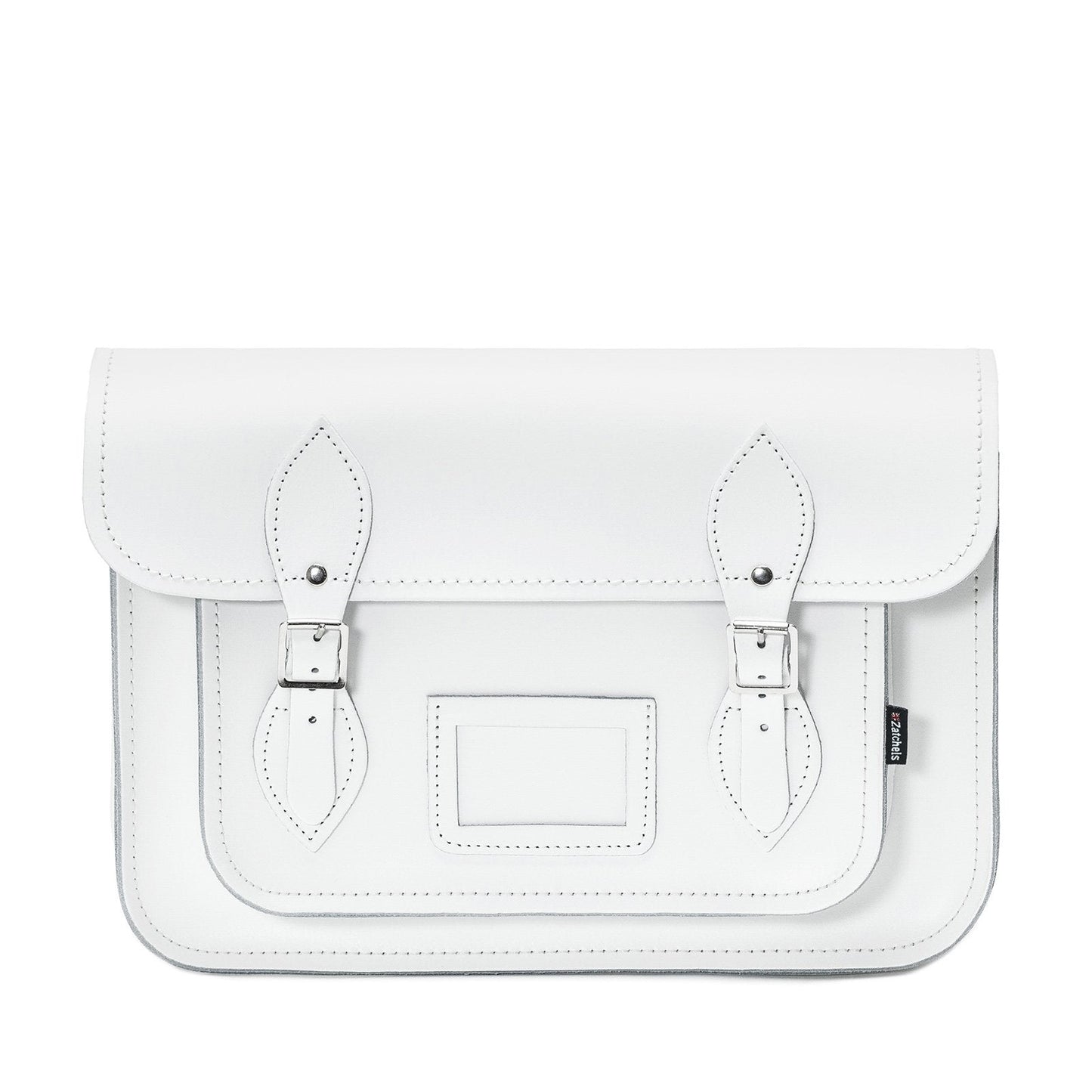 Handmade Leather Satchel - White  