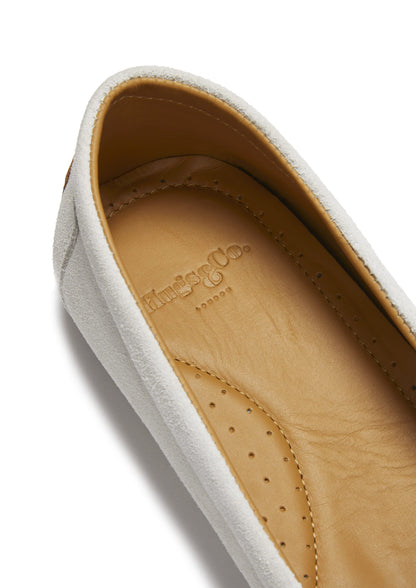 Women's Chukka Espadrilles, white suede  