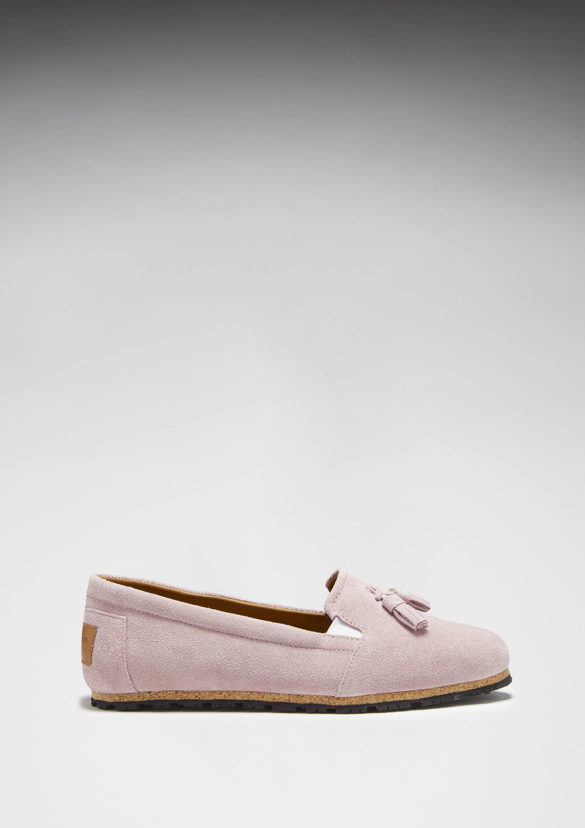 Women's Tasselled Espadrilles, powder pink suede  