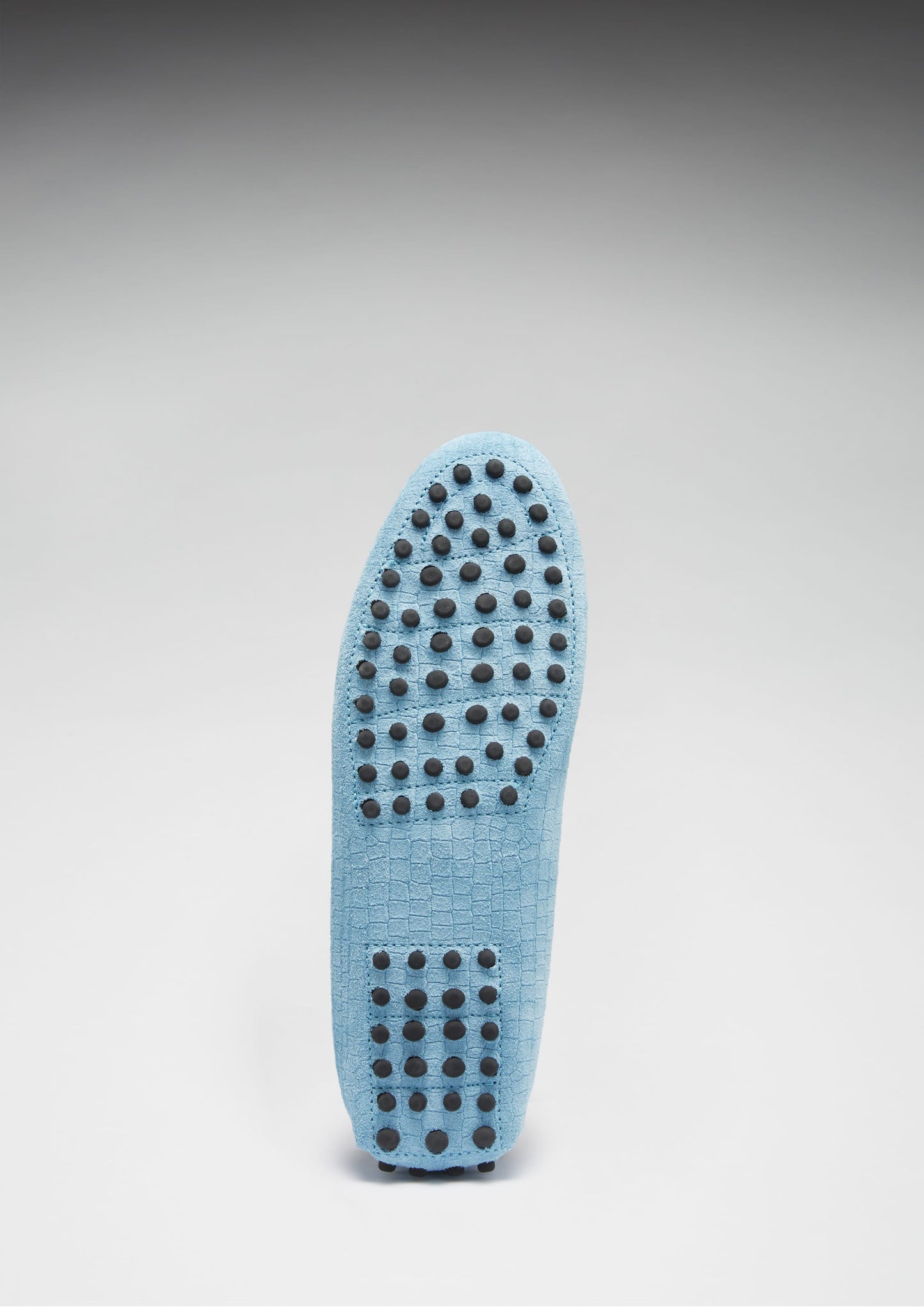 Women's Tasselled Driving Loafers, blue embossed suede  