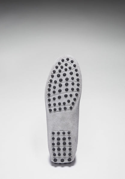 Women's Tasselled Driving Loafers, dove grey suede  