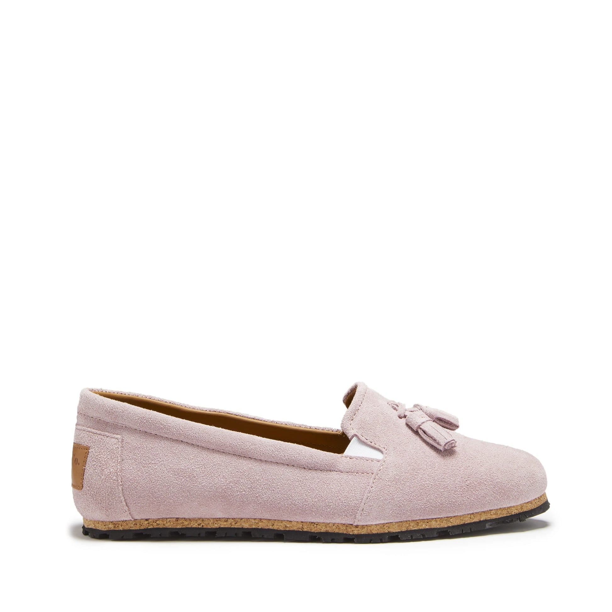 Women's Tasselled Espadrilles, powder pink suede  