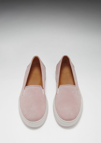 Women's Slip-On Sneakers, ice pink suede  