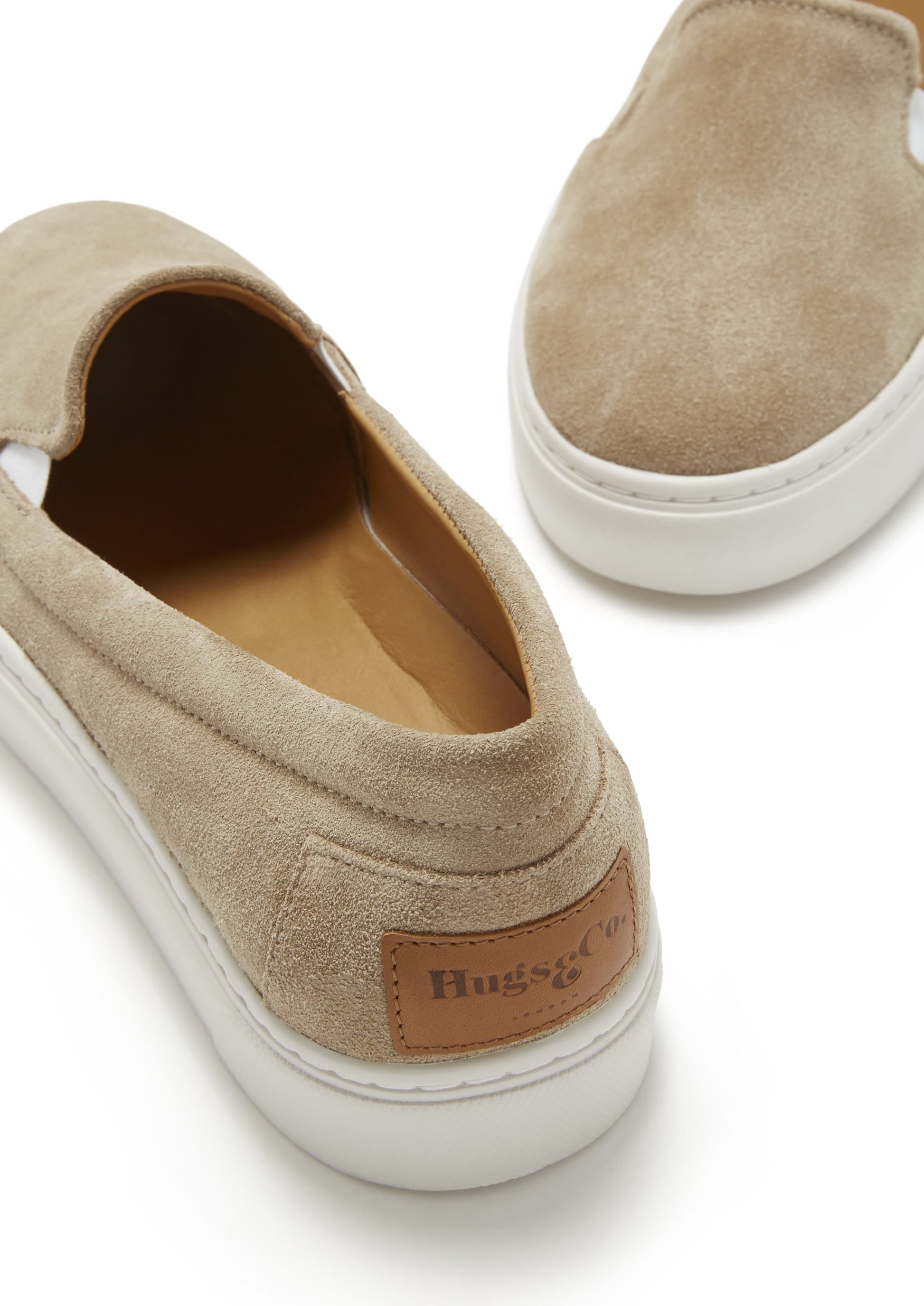 Women's Slip-On Sneakers, taupe suede  