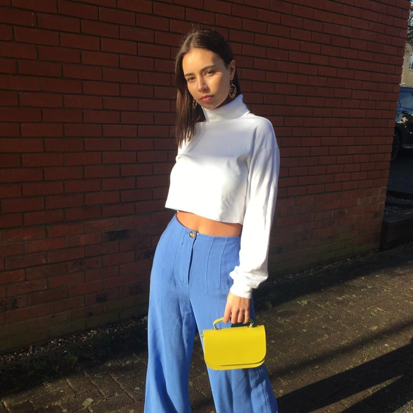 Aura Handmade Leather Bag - Pastel Pink  